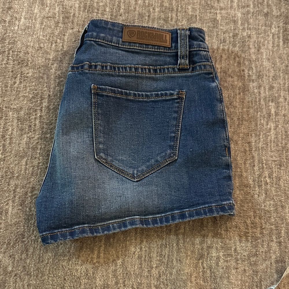 Rock & Roll Cowgirl Blue Jean Shorts